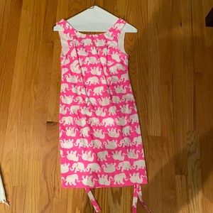 Lilly Pulitzer neon pink elephant dress